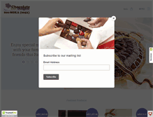 Tablet Screenshot of chocolate-gift-delights.com